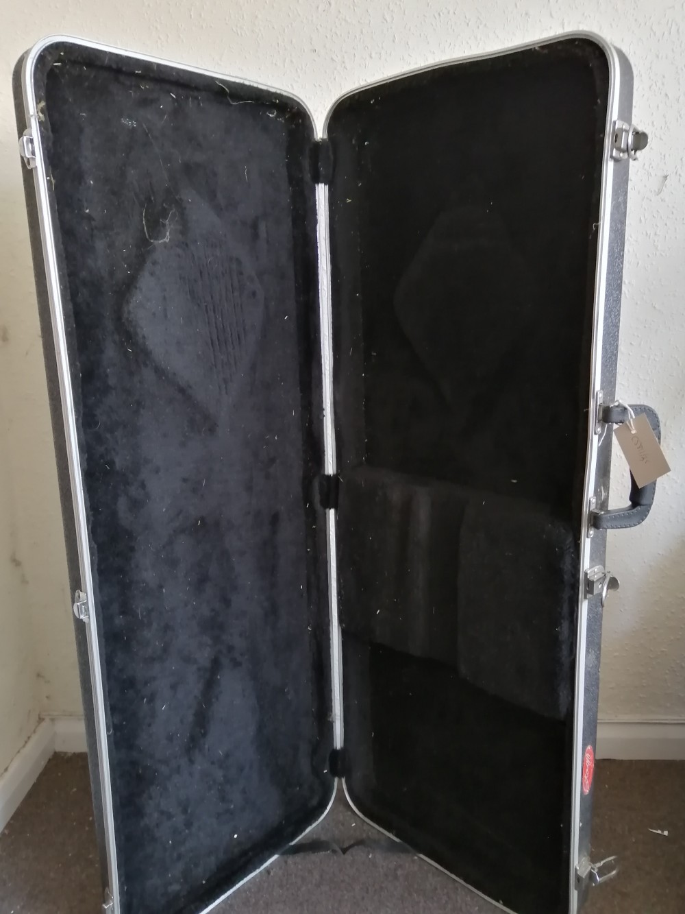 A Stagg hard guitar case